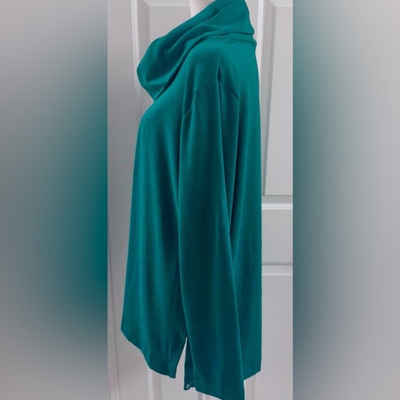 NWT Van Heusen Women's Cowl Neck Long Sleeves Sweater Color Green Size XL - Picture 2 of 8